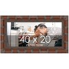 PosterPalooza | 40x20 Wide Bamboo Picture Frame, UV Acrylic, 4 Finishes - Brown, Black, Silver, and Natural - 2 of 4