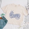 S.W.Smiley Less Screen More Self - Women's Boxy Crop Top Graphic T-Shirt - 2 of 4