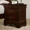 NicBex 15.75 inch Wide Nightstand with 2 Drawers,Side Table with Large Storage Space and Bracket Feet,Bedside Table for Bedroom,Living Room - 2 of 4