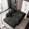 Oversized 198.43" Sparkling Chenille Tufted Modular Sectional Sofa with 8 Pillows, No Assembly and 8 PCS DIY Combination - 4 of 4