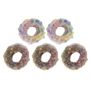 Unique Bargains Women's Fashion Elegant Plush Hair Ropes 5 Pcs - 1 of 3