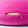 Memory Foam Travel Neck Pillow Magenta - Open Story™️ - 3 of 3