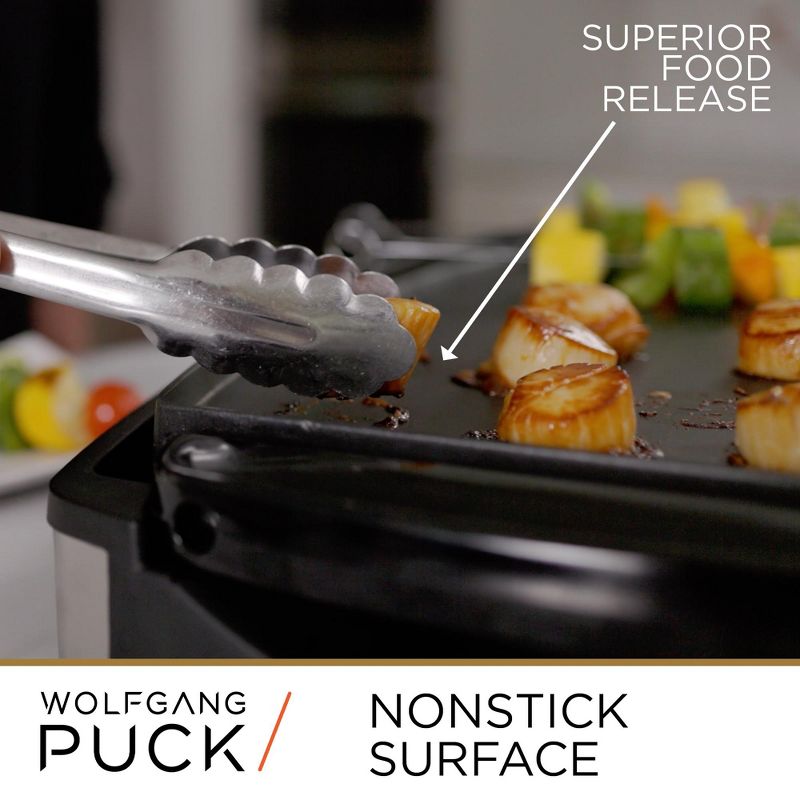 Wolfgang Puck XL Reversible Grill Griddle, Oversized Removable Cooking Plate, Nonstick Coating, 3 of 8