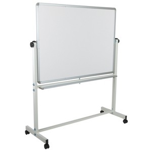 Emma and Oliver Double-Sided Mobile White Board Stand with Pen Tray - 1 of 4