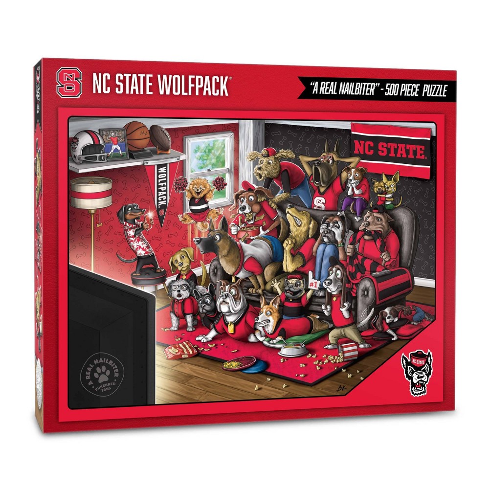 Photos - Jigsaw Puzzle / Mosaic NCAA NC State Wolfpack Purebred Fans 'A Real Nailbiter' Puzzle - 500pc