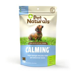Pet Naturals Calming for Dogs, Behavior and Anxiety Support Treat, Chicken Liver Flavor, 30 count - 1 of 3