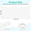 Unique Bargains Polyester Decorate DIY Blank Banners Signs with Hanging Rope 2 Pcs - 2 of 4