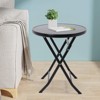 YIYIBYUS Patio Folding Side End Table, Small Portable Coffee Table, Outdoor Side Table - 3 of 4