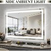 22 Inch LED Vanity Mirror with Dimmable 3 Modes, Tabletop or Wall-Mounted Makeup Mirror - 3 of 4