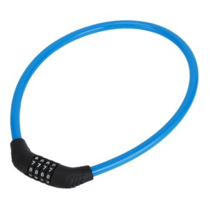 Unique Bargains Bicycle Lock Security Lock Resettable 4 Digit Combination Chain Bike Lock Blue - 1 of 4