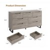 Nasitip 7-Drawer Dresser for Bedroom, 55" Wide Freestanding Horizontal Drawer with Storage, Wooden Closet Chest Storage for Home Office - 3 of 4