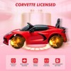 Ride on Sports Car, 12V Battery Powered Car for Kids, Licensed Corvette Kids Electric Car Toy, with RC, Visual Dashboard, Music - 3 of 4