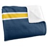 Coppin University Primary Logo Stripes Silky Touch Blanket White 50x60 - 3 of 4