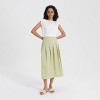Women's Checked Pleated A-Line Skirt - A New Day™ - 4 of 4