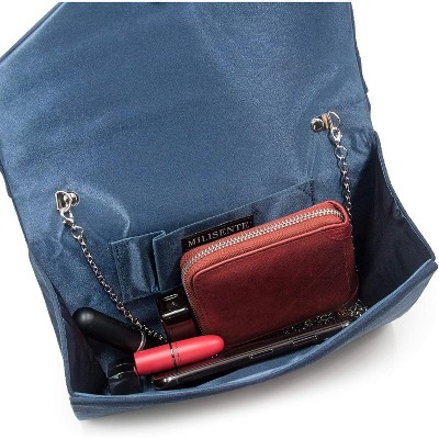 Generic Evening Bag for Women, Suede Envelope Evening Purses Crossbody Shoulder Clutch Bag - image 5
