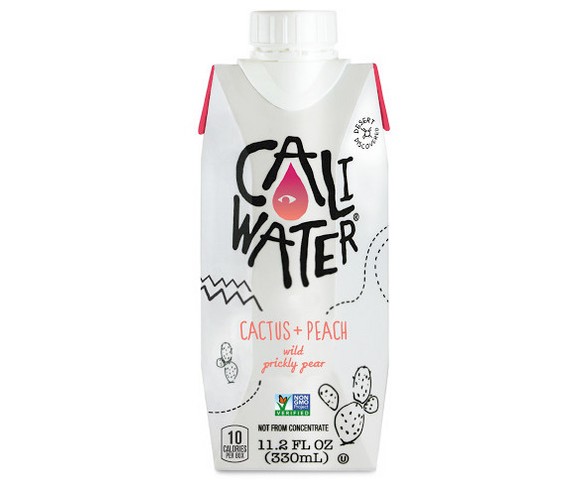 Caliwater Cactus + Peach Wild Prickly Pear - 11.2 fl oz Carton