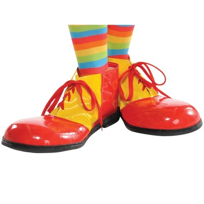 Adult Clown Shoes Halloween Costume Footwear Red/Yellow