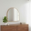HomeRoots 29" Gold Metal Arch Framed Accent Mirror - 2 of 4