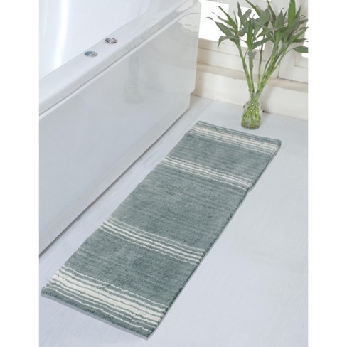 Set Of 4 Gradiation Rug Collection Grey Cotton Tufted Bath Rug Set - Home  Weavers : Target