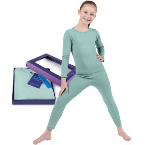 Kickoff Pajamas for Kids, Girls Warm, Cozy, 1x1 Rib Stitch, Stretchable Fabric, Winter PJs - 1 of 4