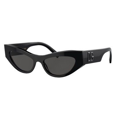 Dolce & Gabbana DG 4450 501/87 Womens Cat Eye Sunglasses Black 52mm