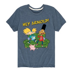 Boys' - Hey Arnold! - Arnold, Gerald and Abner Short Sleeve Graphic T-Shirt - 1 of 4