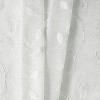 Ellis Curtain Chatham 100% Polyester Embroidered Sheer Rod Pocket Curtain Panel White - 4 of 4