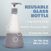 LunaLulinlk Dish Soap Glass Dispenser, Shatter Resistant, Charcoal Gray, 2 Pack, 15 oz - 2 of 4