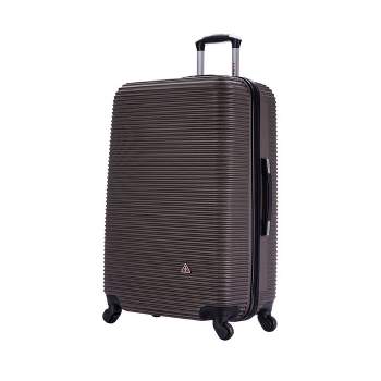 InUSA Royal Lightweight Hardside Large Checked Spinner Suitcase