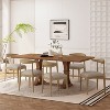 Christopher Knight Home Covey 7 Pieces Contemporary Upholstered Wood Expandable Dining Set - 2 of 4