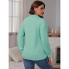 INSPIRE CHIC Women's Nursing Maternity Zipper Shirt Pregnancy Long Sleeves Polo Tops Breastfeeding Sweatshirt - 4 of 4