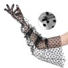 INSPIRE CHIC Women's Extra Long Flared Cuffs Sheer Gloves - 3 of 4