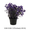 Unique Bargains Artificial Plants Bellflower Decorative Pot Plastic 2.76"x2.76"x6.69" 1 Pc - 3 of 4