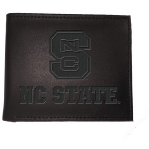 Evergreen NCAA North Carolina State Wolfpack Black Leather Bifold Wallet Officially Licensed with Gift Box - 1 of 1