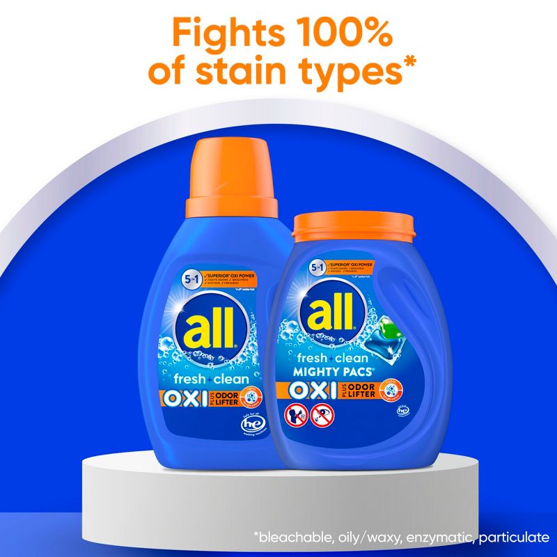 All Stainlifer Oxi + Odor Liquid Laundry Detergent - 141 fl oz, 5 of 6