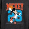 Women's - Disney - Mickey Jump Shot Lightweight French Terry Wide Neck Long Sleeve Shirt - 2 of 4