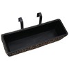 vidaXL Railing Balcony Deck Planter with Inner Pots, 2 pcs Water Hyacinth - 3 of 4