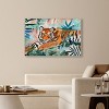 Art Remedy Relaxing Tiger Tropical Jungle Animals Wall Art Framed - 2 of 4