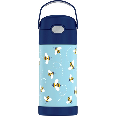 Thermos 12oz FUNtainer Water Bottle with Bail Handle - Navy Baby Shark