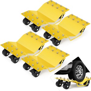 4-Piece Heavy Duty Wheel Dolly Set, 8000 Lbs Capacity Car Mover for Trucks, Motorcycles, Trailers & Boats, - 1 of 4