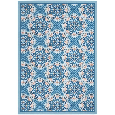 Waverly Sun N' Shade Snd90 Indoor/outdoor Area Rug - Blue 6'6