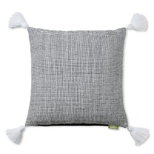TOWN & COUNTRY TERRA Alara Ribbed Texture Handcrafted Indoor Outdoor Decorative Pillow - 1 of 4