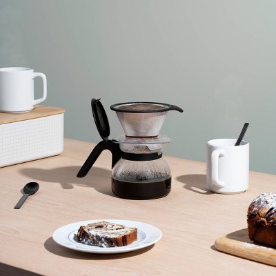 Bodum Rio 4c 16oz Dripper Set Pour Over Coffee Maker Black: 4 Cup Manual Drip Coffee Maker, BPA-Free, Dishwasher-Safe - Thumbnail 5