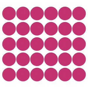 Unique Bargains Self-Adhesive Waterproof PVC Classroom Round Floor Sticker 30 Pcs - 1 of 4