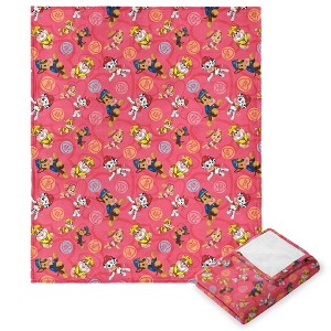 Nickelodeon Paw Patrol Paws N Kisses Silk Touch Throw Blanket 50x60 Inches - 1 of 4