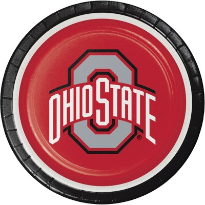 Creative Converting Ohio State University Dinner Plates Kit 24ct