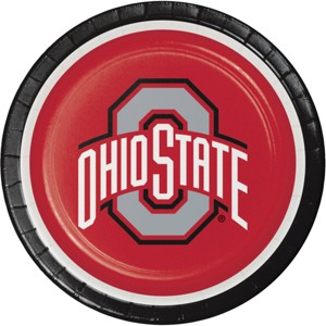 Creative Converting Ohio State University Dinner Plates Kit 24ct - 1 of 3