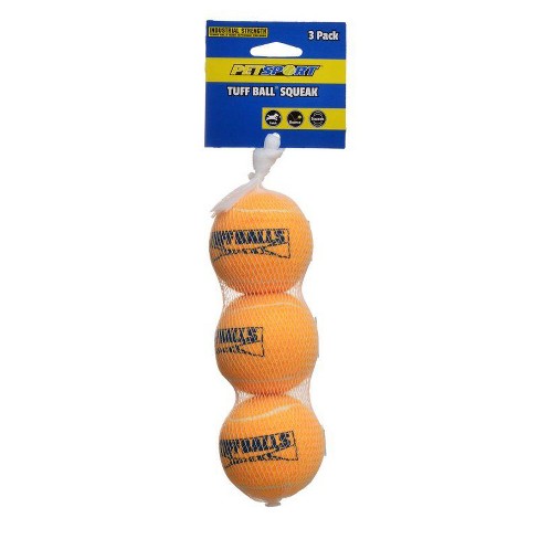 Petsport Usa Tuff Ball Squeak Dog Toy - Medium(3 Pack - 2.5