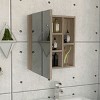 GlasFlength Decorative Wall Mirrors Bathroom Decor Cabinet Accent Mirror Vanity Medicine Cabinet Mirrors for Bathroom Wall, Gray, 17.7"*5.4"*19.5" - 3 of 4
