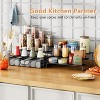 Simple Trending Spice Rack Organizer for Cabinet, 2 Pack 3 Tier Seasoning Organizer, Expandable Shelf, Step Storage Holder, Metal, Black - 2 of 4